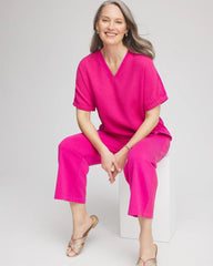 Zenergy® Gauze Lounge Shirt Crushed Berries - Chico's