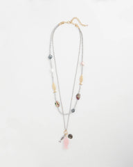 Chico's Originals White Jade Ocean Necklace Silver - Chico's