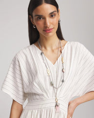 Chico's Originals White Jade Ocean Necklace Silver - Chico's