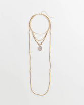 Convertible Agate Pendant Necklace Neutral - Chico's