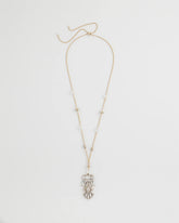 Adjustable Opalescent Pendant Necklace Pink - Chico's