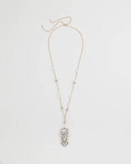 Adjustable Opalescent Pendant Necklace Pink - Chico's