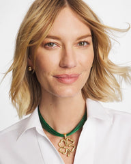 Clover Pendant Necklace Green - Chico's