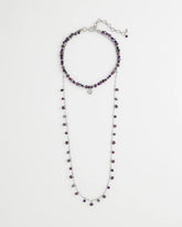 Convertible Purple Long Short Necklace Purple - Chico's