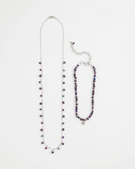 Convertible Purple Long Short Necklace Purple - Chico's