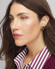 Spider Web Glitz Earrings Orange - Chico's