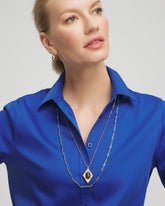 Double-Strand Sodalite Pendant Necklace Blue - Chico's