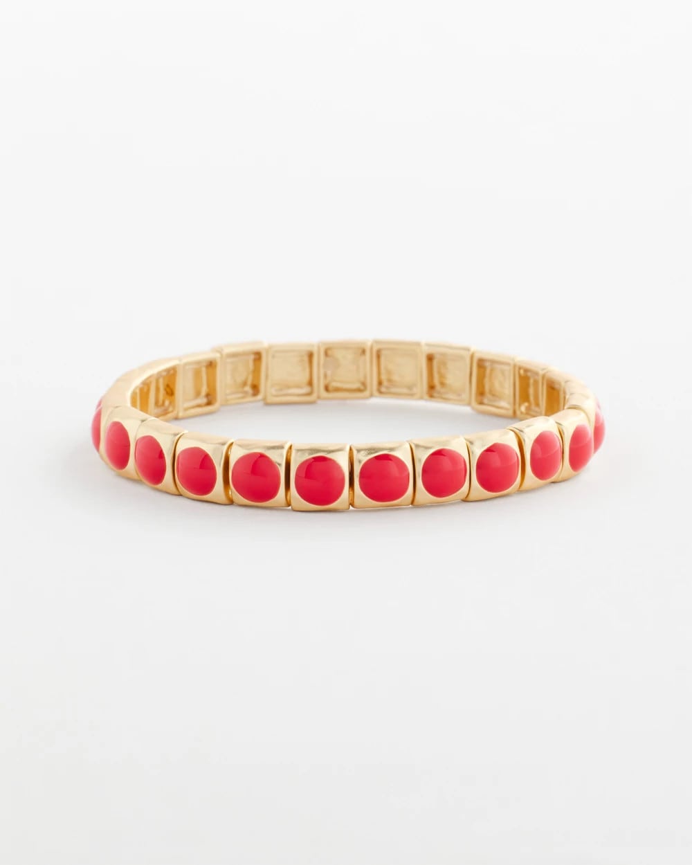 Bold Orange Goldtone Stretch Bracelet Orange - Chico's