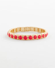 Bold Orange Goldtone Stretch Bracelet Orange - Chico's
