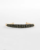 Thread Wrapped Cuff Bracelet Black/Gold - Chico's