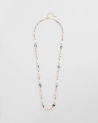 Pink Art Deco Beaded Necklace Pink - Chico's