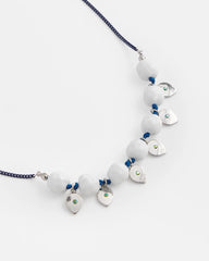 Convertible White Stone Necklace Blue And White - Chico's