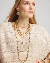 Gold Nugget Single Strand Necklace Gold - Chico's