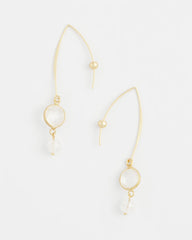 No Droop® Quartz Crystal Threader Earrings Gold - Chico's
