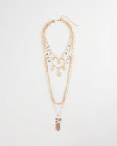 Convertible Pink & Gold Beaded Necklace Pink - Chico's