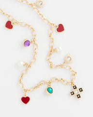 Adjustable Charm Necklace Multi - Chico's