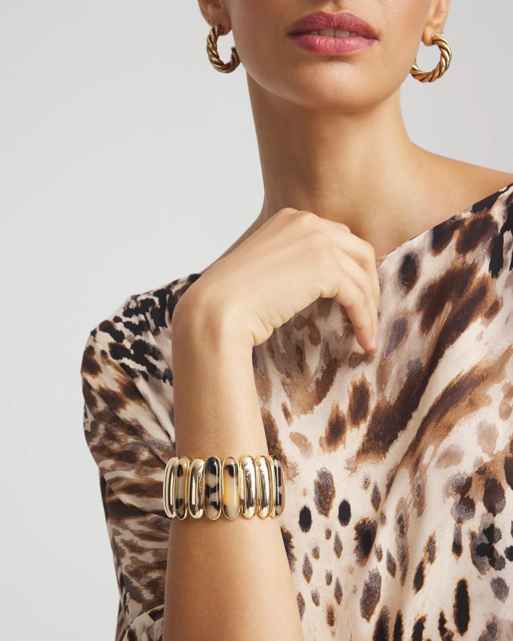 Tortoise Stretch Bracelet Brown - Chico's