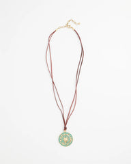 Sundial Medallion Pendant Turquoise - Chico's