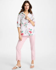 Embroidered Brigitte™ Slim Crop Pant Sweet Blossom - Chico's