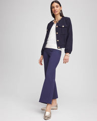 Lightweight Juliet Kick Flare Pants Passport Blue - Chico's