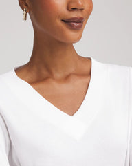 Short Pima 3/4 Sleeve Tee Alabaster - Chico's