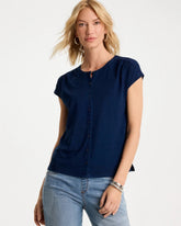 Refined Denim Button Tee Riviera Authentic - Chico's
