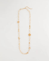 Flower Long Single-Strand Necklace Gold - Chico's