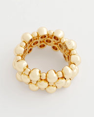 Gold Bead Stretch Ring Gold - Chico's