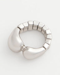 Curvy Silver Stretch Ring Silver - Chico's