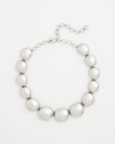 Silver Pebble Collar Necklace Silver - Chico's
