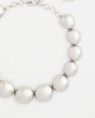 Silver Pebble Collar Necklace Silver - Chico's