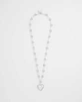 Heart Twice As Nice Pendant Necklace Silver - Chico's