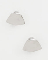 Silver Fan Clip On Earrings Silver - Chico's