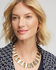 Gold Wave Collar Necklace Gold - Chico's