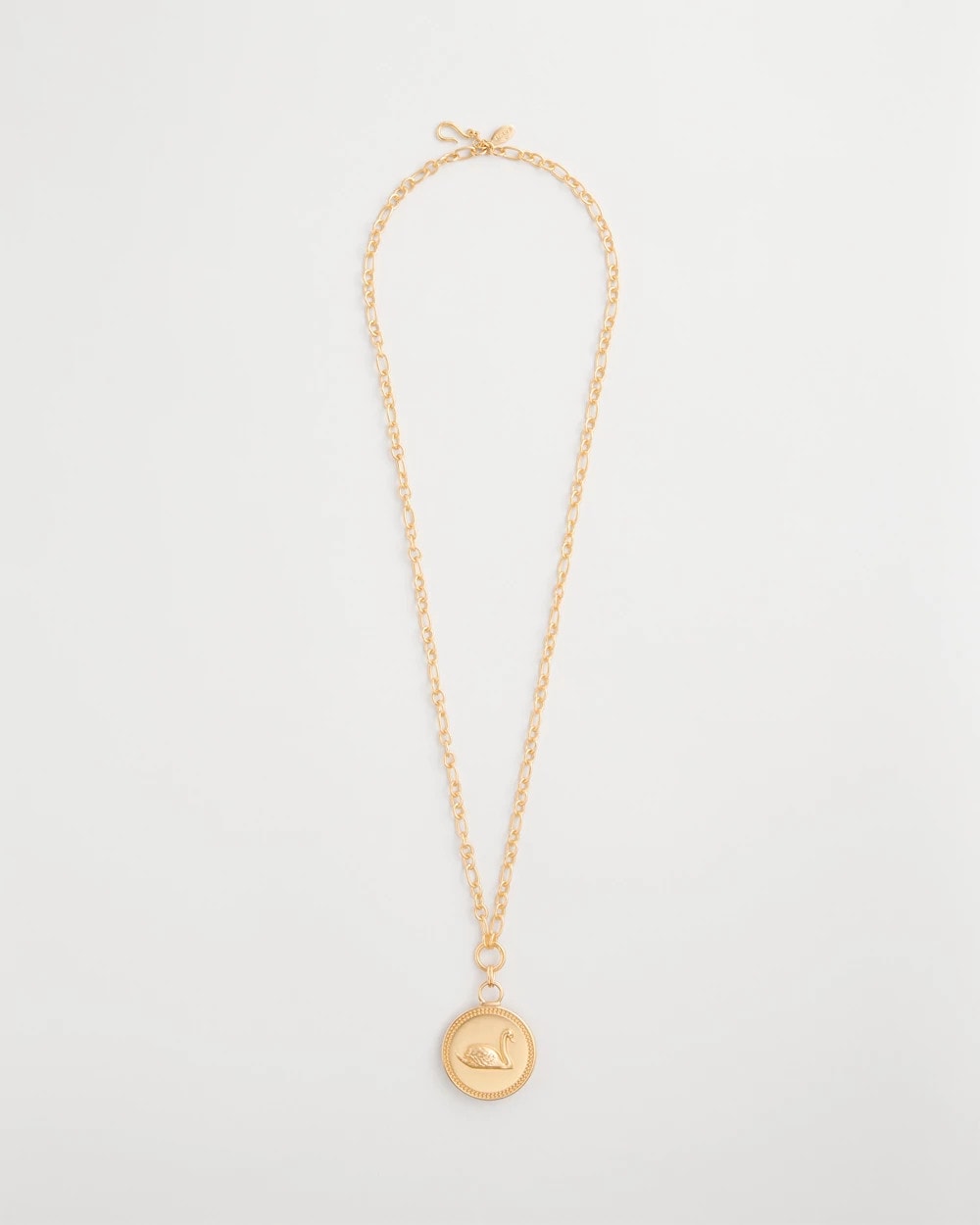 Reversible Swan Pendant Necklace Gold - Chico's