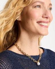 Toggle Bar Pearl Pendant Necklace Pearl - Chico's