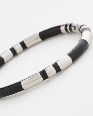 Black Enamel Hinge Bangle Black - Chico's