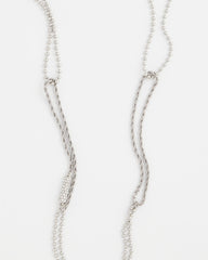 Long Silver Ball Chain Single Strand Silver - Chico's