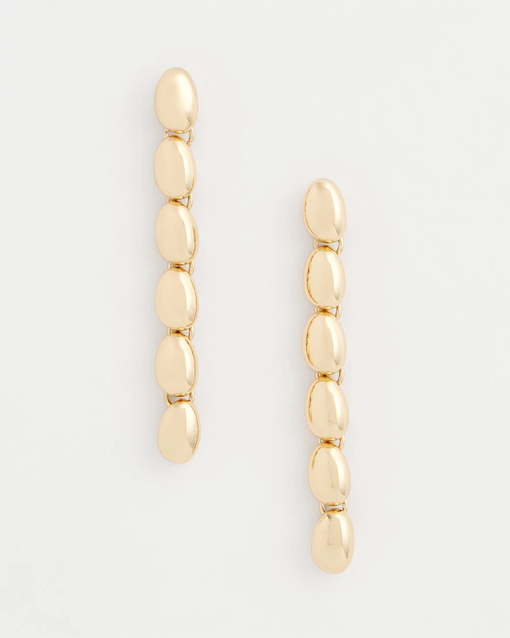 Gold Linear Bead Earrings Gold - Chico's