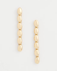 Gold Linear Bead Earrings Gold - Chico's