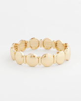 Textured Circle Stretch Bracelet Gold - Chico's