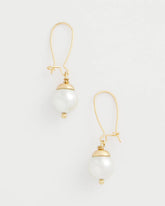 Mixed Metal Stud Earrings Pearl - Chico's