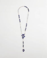 Blue Flower Long Y-Necklace Blue - Chico's