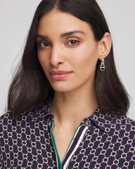 Mixed Metal Link Earrings Mixed Metals - Chico's