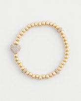 Gold Heart Stretch Bracelet Gold - Chico's