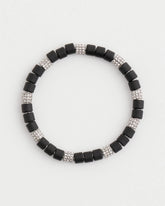 Black Barrel Bead Stretch Bracelet Black - Chico's