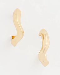 Gold Wavy Hoop Earrings Gold - Chico's