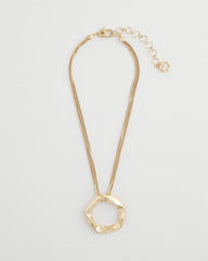 Short Circle Pendant Gold - Chico's