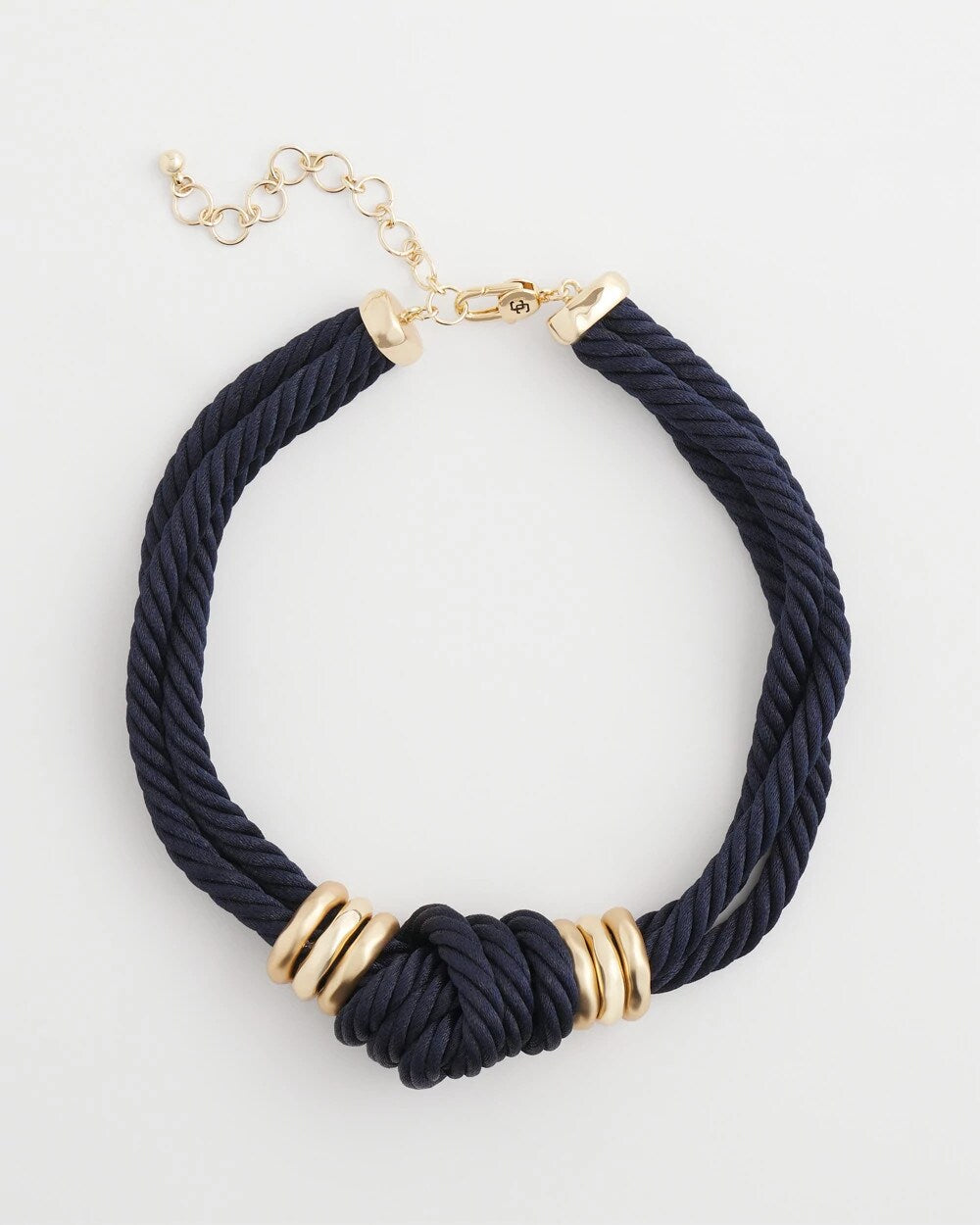 Navy Knot Rope Necklace Navy - Chico's