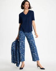 Cotton Slub V-Neck Tee Riviera Authentic - Chico's